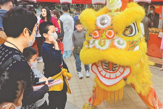 南國醒獅現場展示