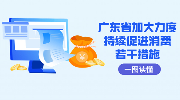 一圖讀懂廣東省加大力度持續促進消費若干措施