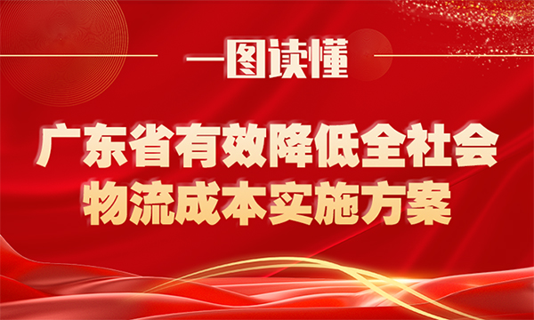 一圖讀懂廣東省有效降低全社會物流成本實施方案