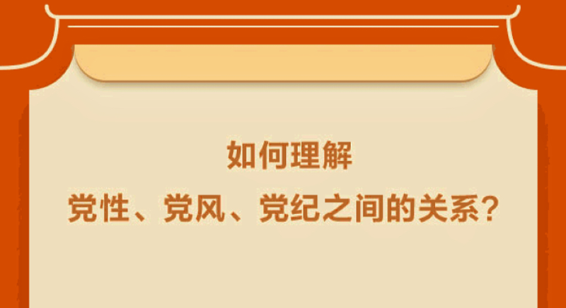 如何理解黨性、黨風、黨紀之間的關系？